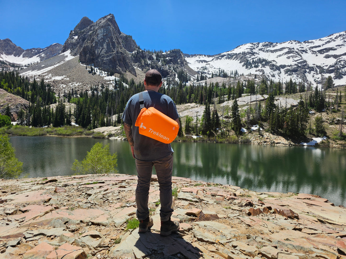 Treklean Orange Summer Ultralight Beach Bag